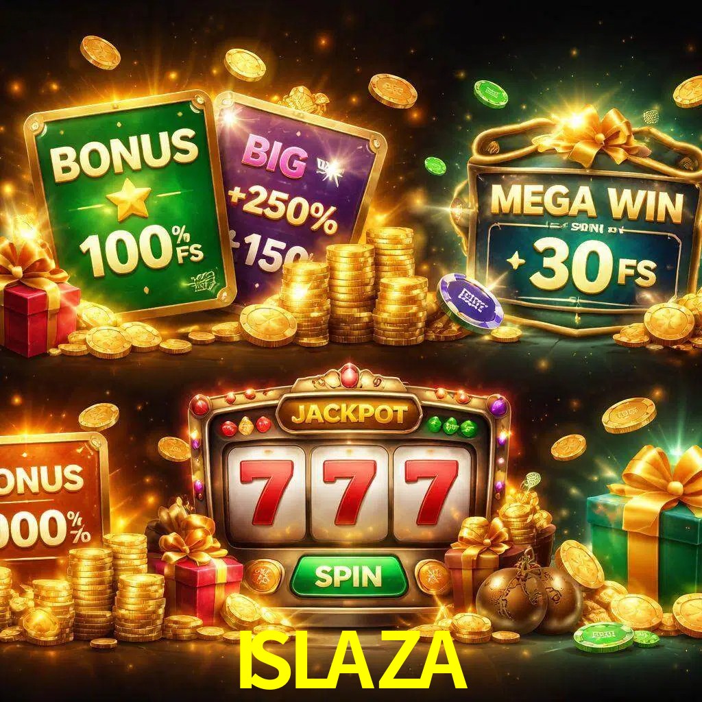 Tipos de bonos ISLAZA incluyendo recompensas de bienvenida y promociones continuas
